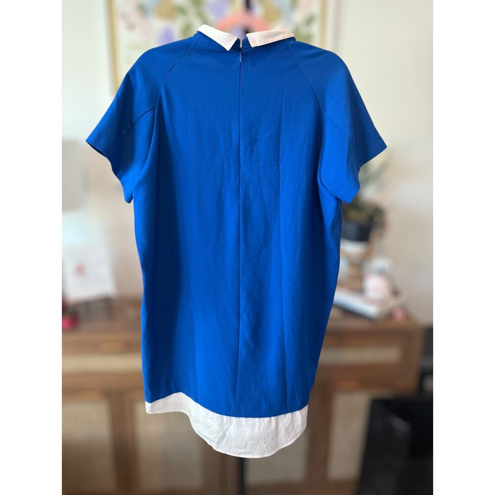 Zara Basic Sailor Collar Layered Mini Shift Dress… - image 4